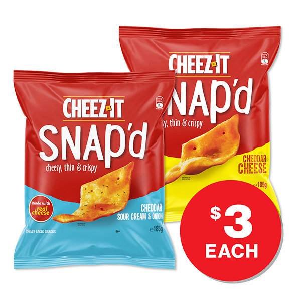 Cheez-It Snap'd $3ea