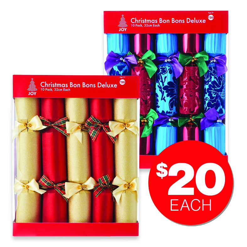 Christmas Bon Bon Deluxe 32cm 10pk $20ea