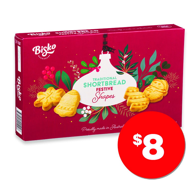 Bisko Festive Shapes 500g $8