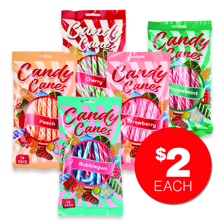 Candy Canes 14pk $2ea