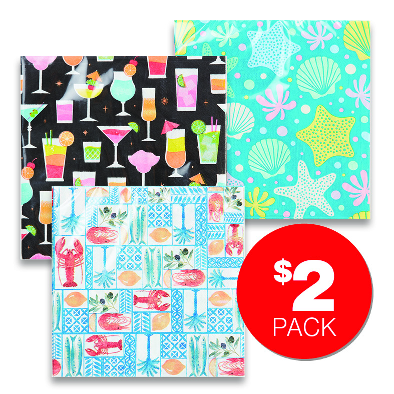 Napkin Summer DB 20PK $2.00