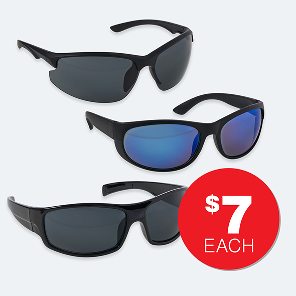 Men’s Sunglasses Assorted $7ea