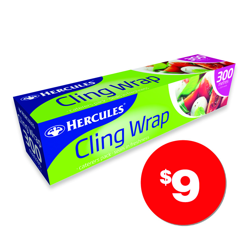 Hercules  Cling Wrap 300m  $9