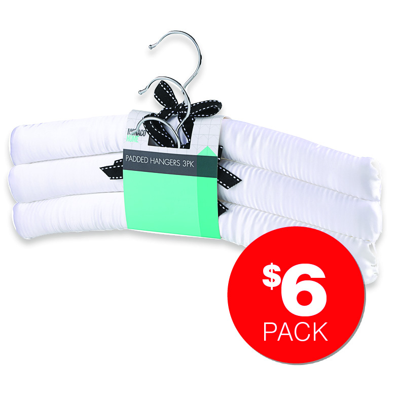 Padded Hangers 3pk  $6pk