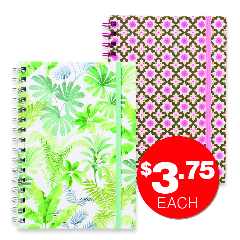 A5 Notebooks Assorted  $3.75ea