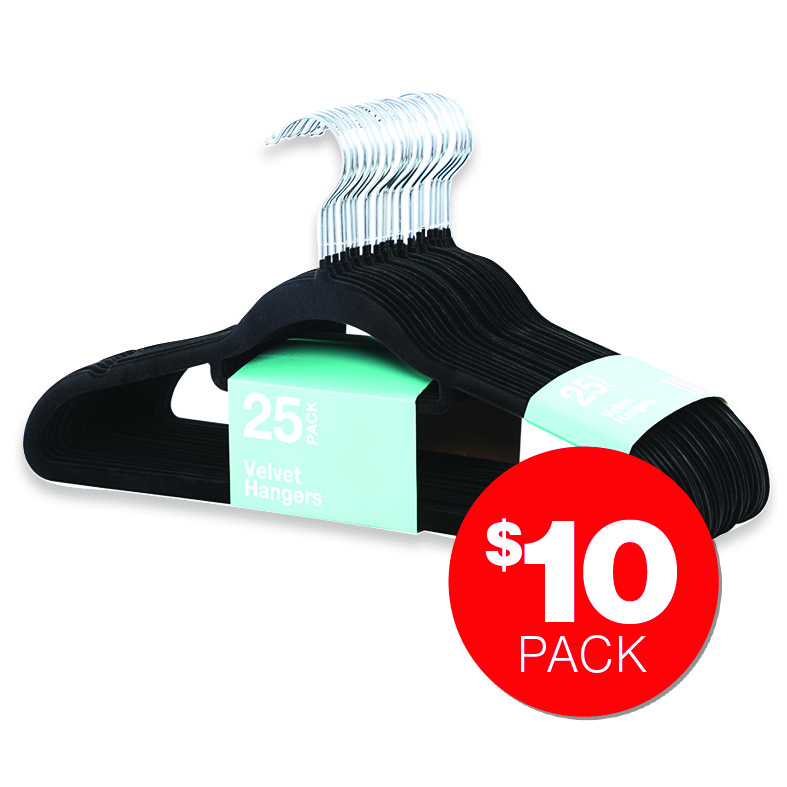 Velvet Hangers 25pk  $10pk