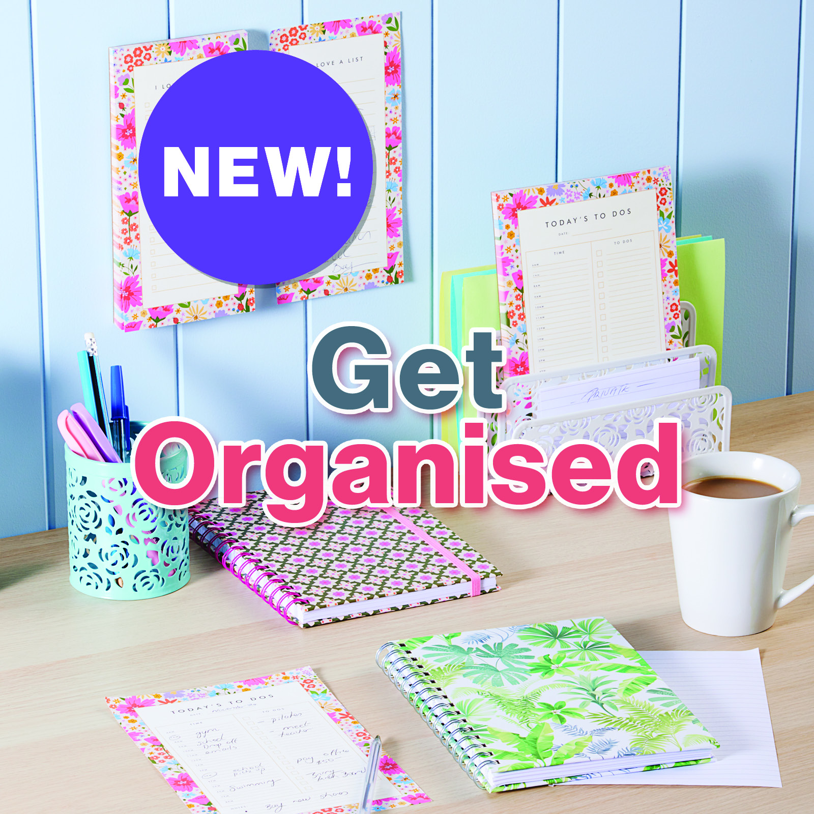 Get your workspace sorted with our latest desk organisers!