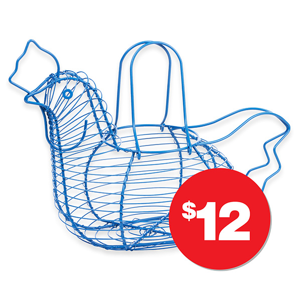 Wire Egg Basket  $12