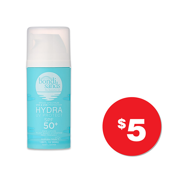 Bondi Sands Sun Protection Face Lotion SPF 50+ 50mL $5