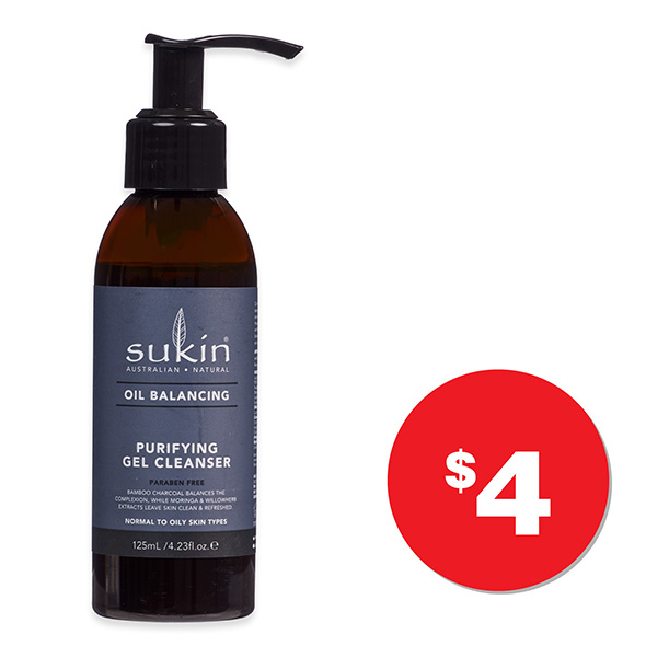 Sukin Gel Cleanser 125mL $4