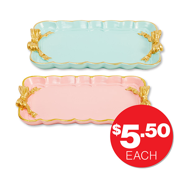 Trinket Tray Pink/Blue  $5.50ea