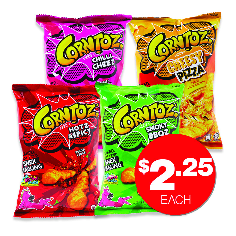 Corntoz Assorted 80-100g  $2.25ea