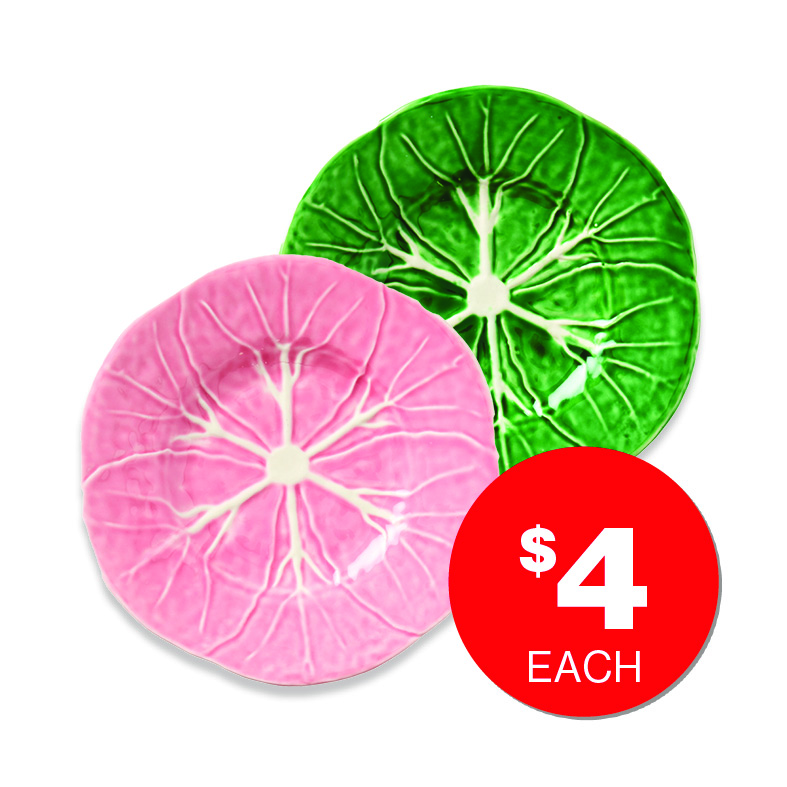 Cabbage Cake Plate Assorted  $4