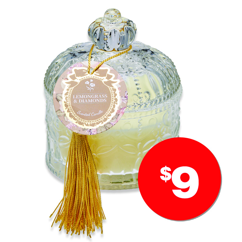 Regency Glass Candle Jar  $9ea