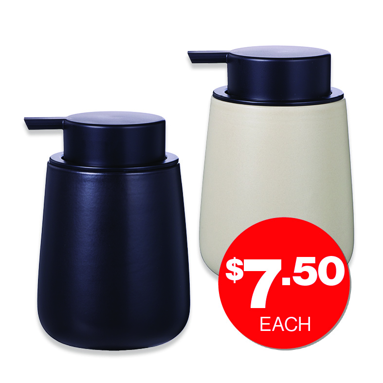 Wallum Soap Dispenser Assorted  $7.50ea