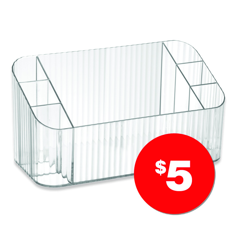 Clear Sectioned Organiser  $5