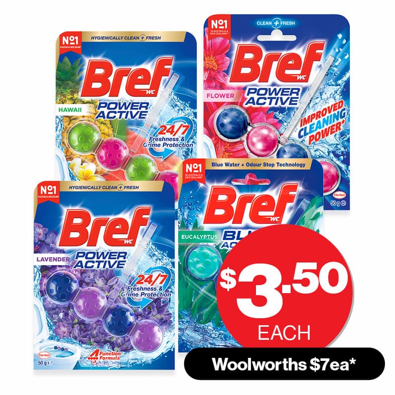 Bref  Toilet Cage 1pk Assorted  $3.50ea Woolworths $7ea*