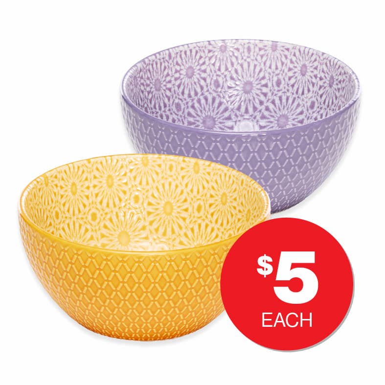Cosmic Embossed Bowl 15cm Assorted  $5ea