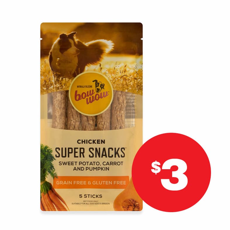 Bow Wow  Chicken Super Snack 5pk  $3