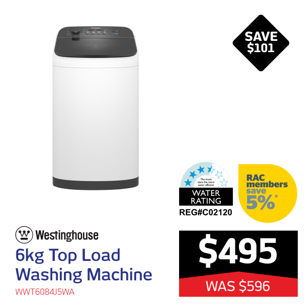 6kg Top Load Washing Machine | On Sale Now