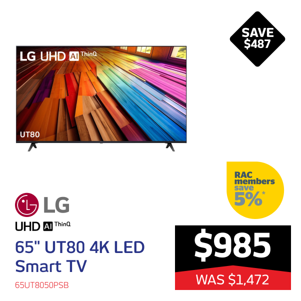 LG 65" UT80 4K LED Smart TV [2024]