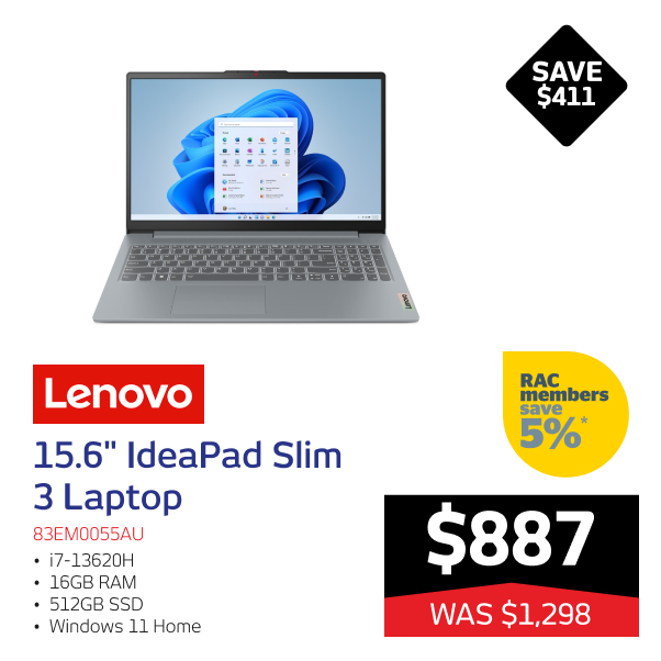 Lenovo 15.6" IdeaPad Slim 3 Laptop