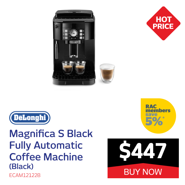 DeLonghi Magnifica S Black Fully Automatic Coffee Machine (Black)