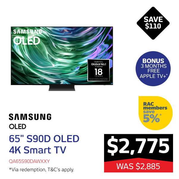 Samsung 65" S90D OLED 4K Smart TV 2024