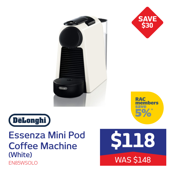 Essenza Mini Pod Coffee Machine (White)