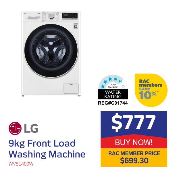 LG 9kg Front Load Washing Machine