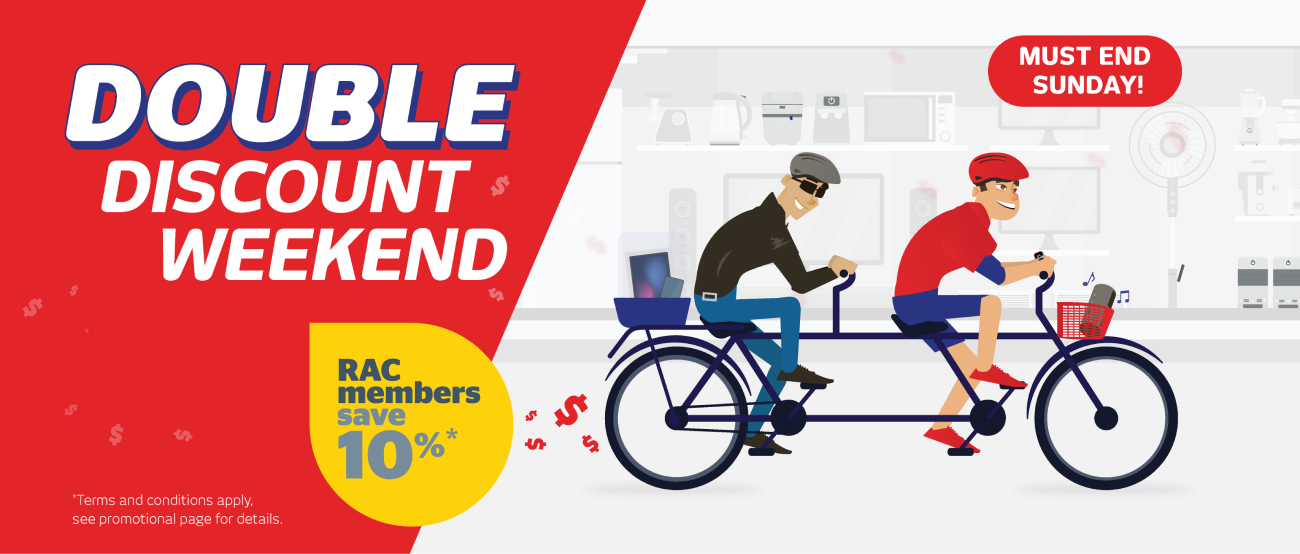 RAC Double Discount Weekend