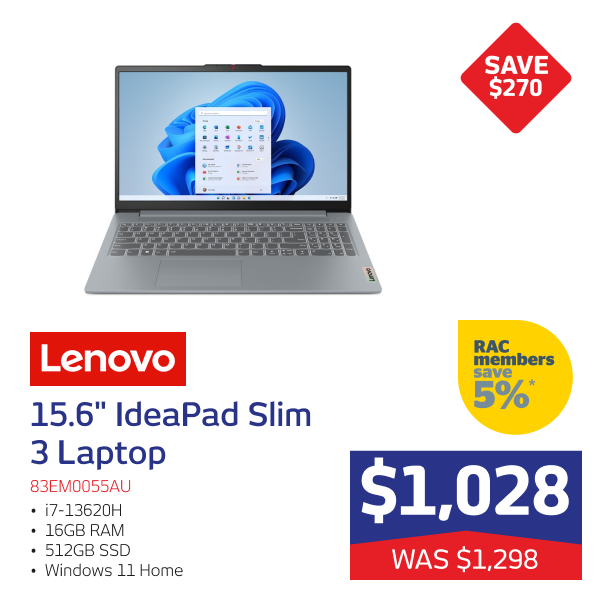 Lenovo 15.6" IdeaPad Slim 3 Laptop