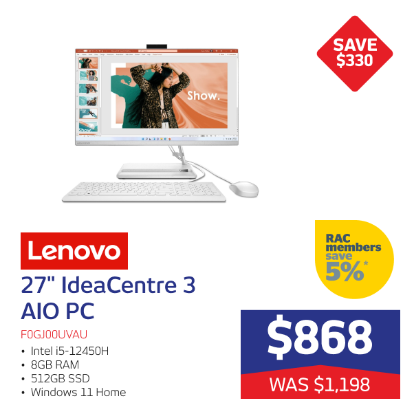 Lenovo 27" IdeaCentre 3 AiO PC