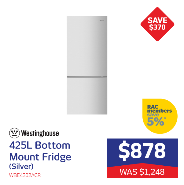 Westinghouse 425L Bottom Mount Fridge