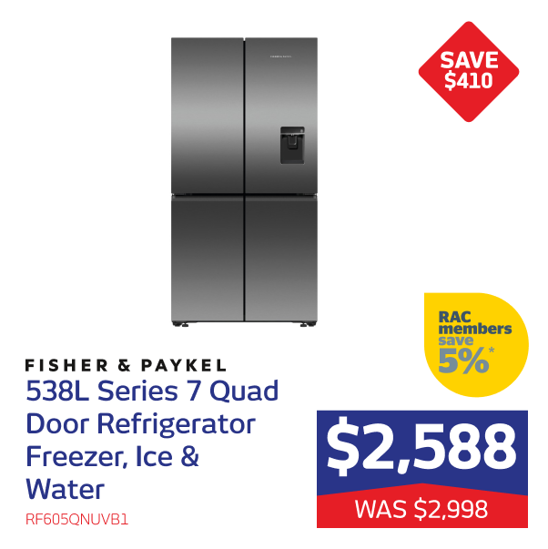 Fisher & Paykel 538L Series 7 Quad Door Refrigerator