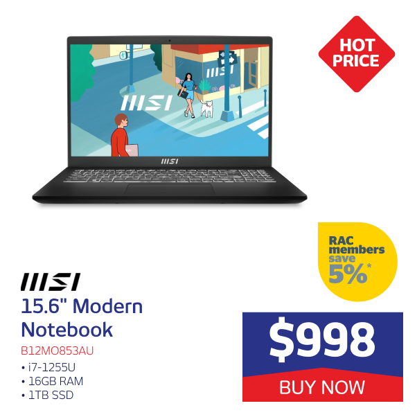 MSI 15.6" Modern Laptop