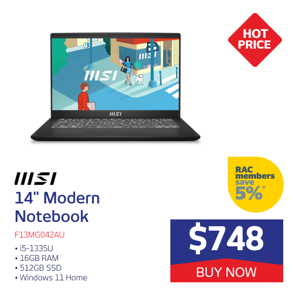 MSI 14" Modern Laptop