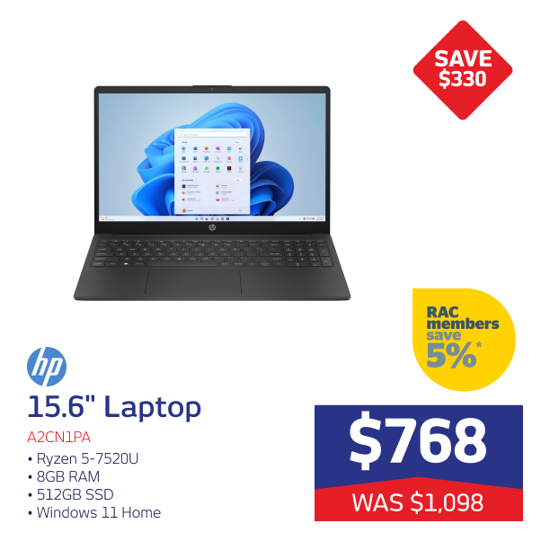 HP 15.6" laptop