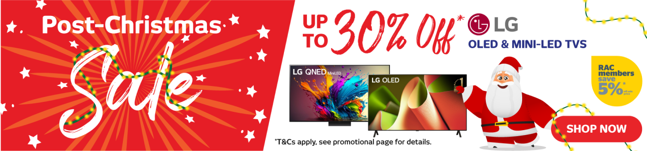 30 Off LG OLED & Mini LED TVs