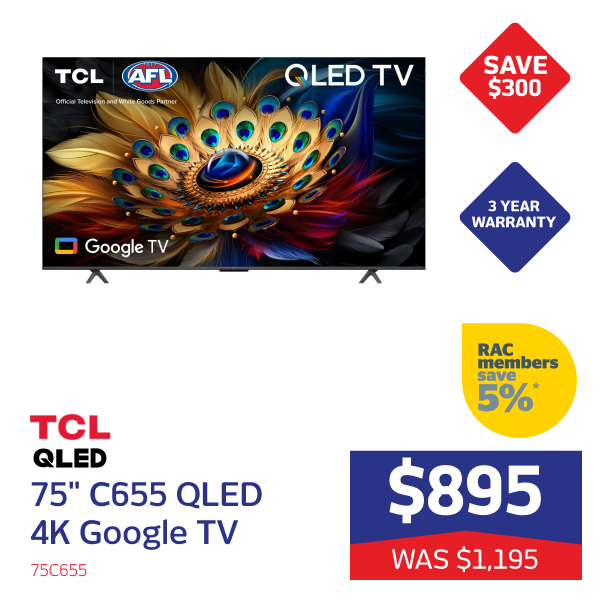 TCL 75" C655 QLED TV