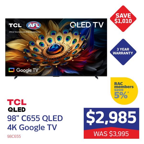 TCL 98" C655 OLED TV