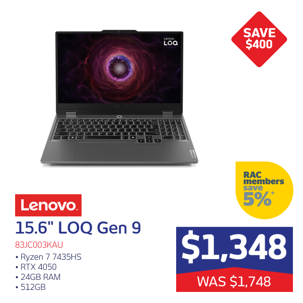 Lenovo 15.6" LOQ Gen 9 Laptop