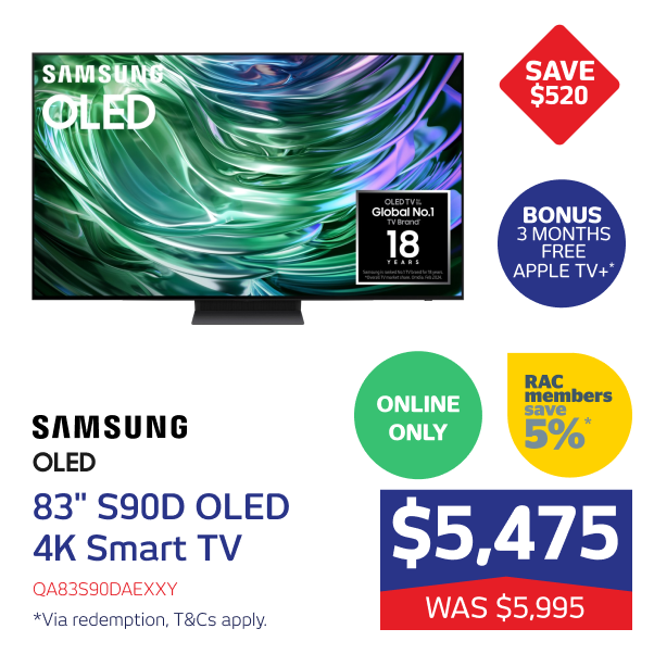 Samsung 83" S90D OLED 4K Smart TV