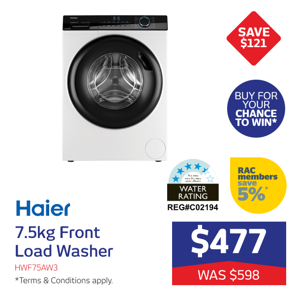 Haier 7.5kg Front Load Washer