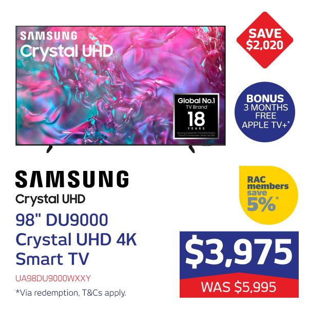 98" DU9000 Crystal UHD 4K Smart TV