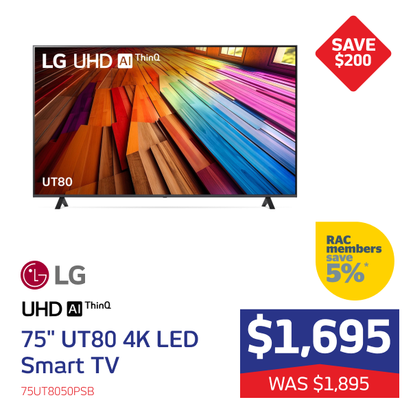 LG 75" LED TV