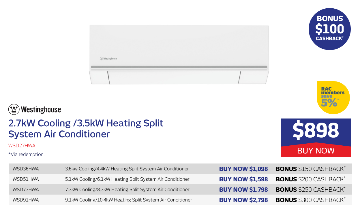 Westinghouse Split System Air Con