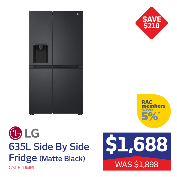 LG 635L Side By Side Fridge