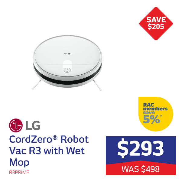 LG CordZero® Robot Vac R3 with Wet Mop