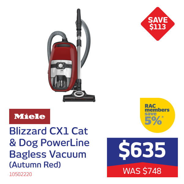 Miele Blizzard CX1 Cat & Dog PowerLine Bagless Vacuum